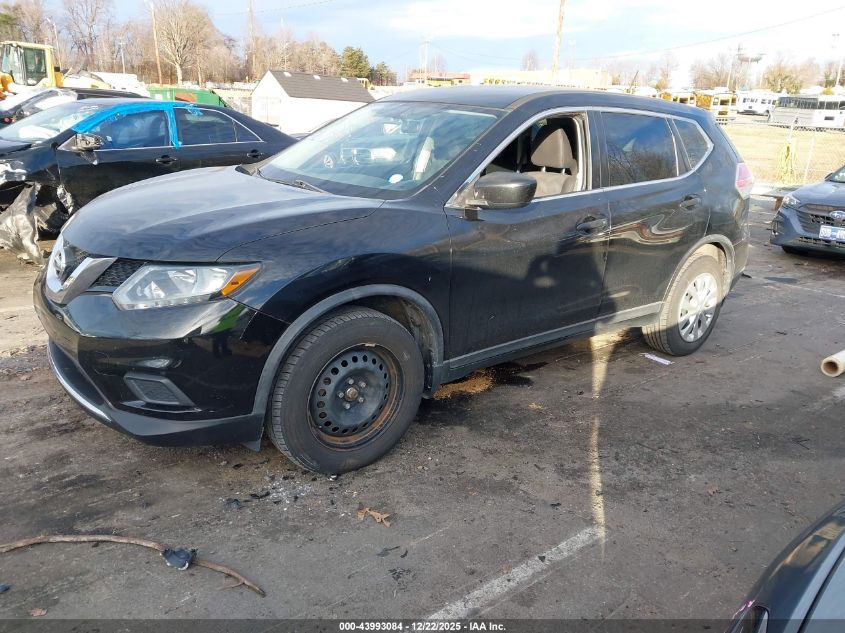 2016 Nissan Rogue S VIN: KNMAT2MT0GP722484 Lot: 43993084