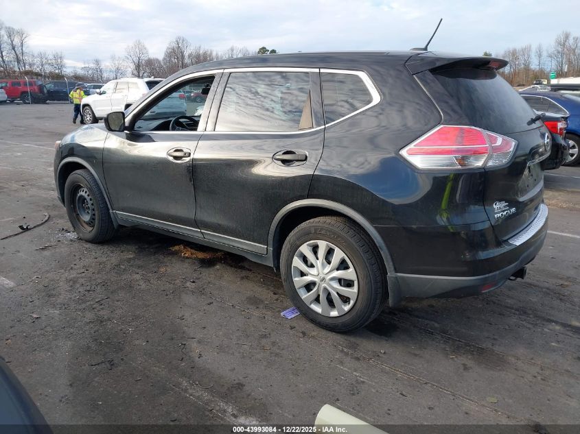 2016 Nissan Rogue S VIN: KNMAT2MT0GP722484 Lot: 43993084