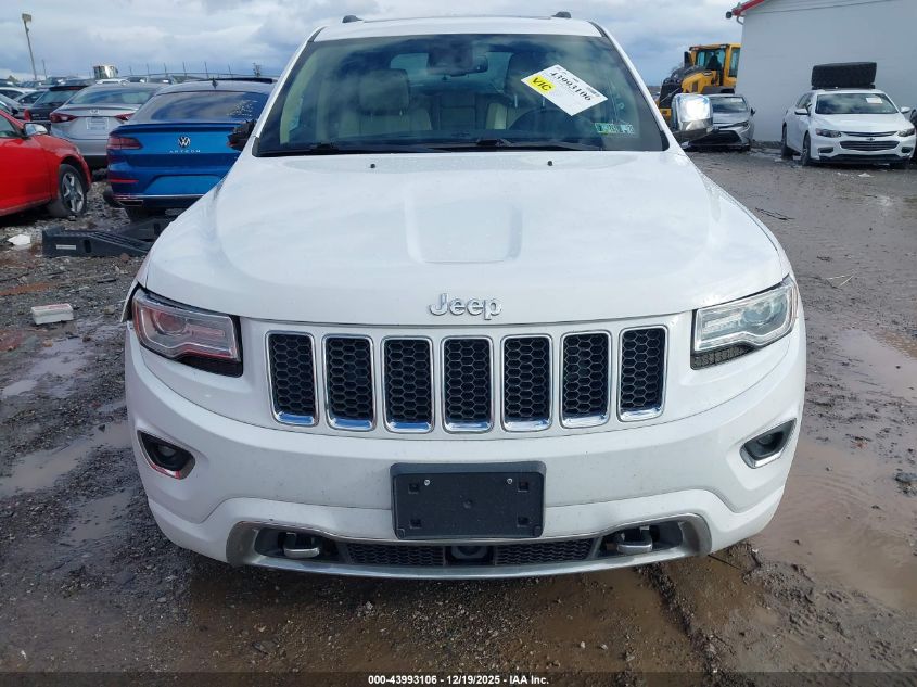 2014 Jeep Grand Cherokee Overland VIN: 1C4RJFCG5EC382161 Lot: 43993106