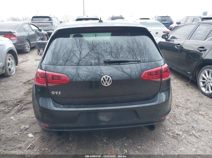 2015 Volkswagen Golf Gti 2.0T Se 2-Door VIN: 3VWYT7AU2FM095779 Lot: 43993147
