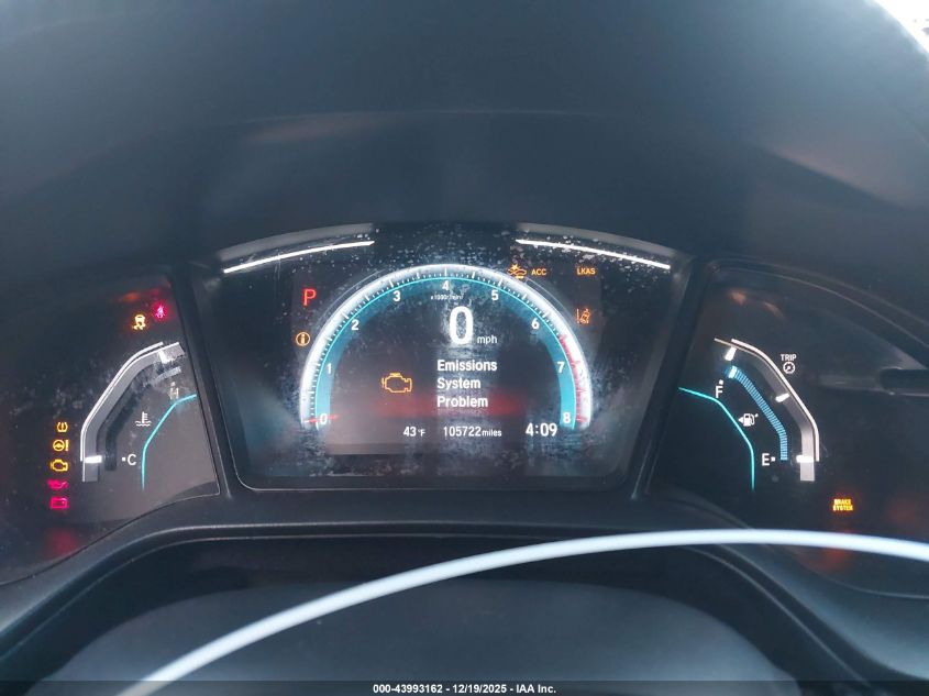 2020 Honda Civic Lx VIN: SHHFK7H3XLU413818 Lot: 43993162