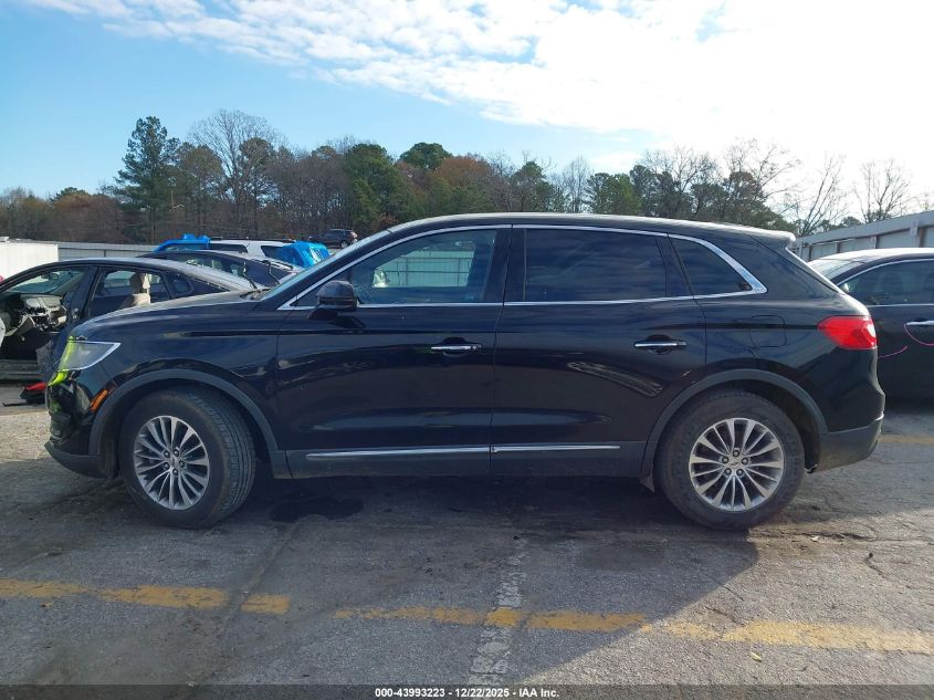 2016 Lincoln Mkx Select VIN: 2LMTJ8KRXGBL74712 Lot: 43993223
