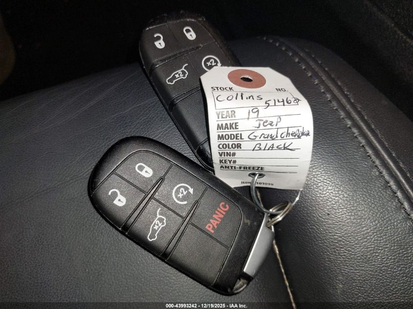 2019 Jeep Grand Cherokee Limited X 4X4 VIN: 1C4RJFBT1KC740320 Lot: 43993242