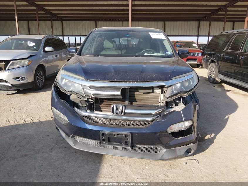 2017 Honda Pilot Ex VIN: 5FNYF5H37HB004301 Lot: 43993262