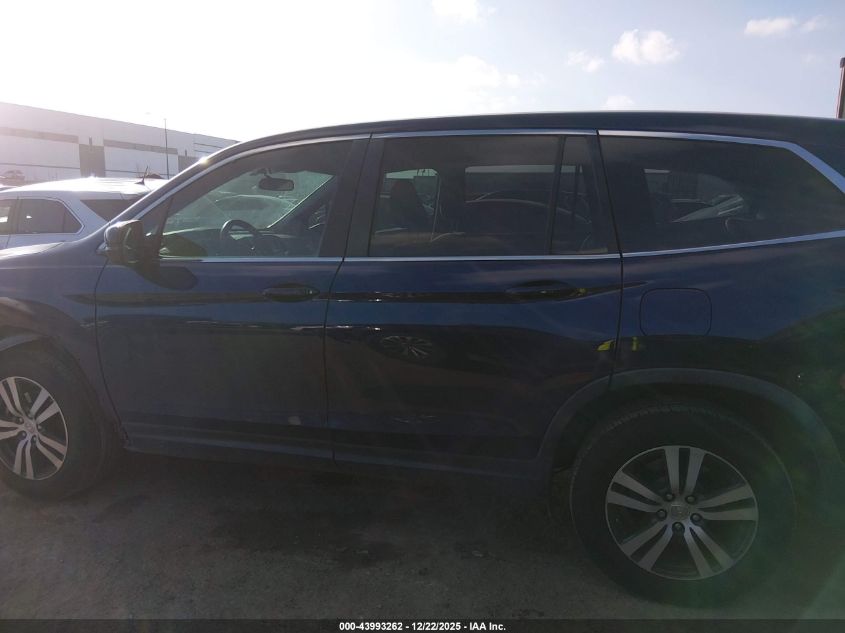 2017 Honda Pilot Ex VIN: 5FNYF5H37HB004301 Lot: 43993262