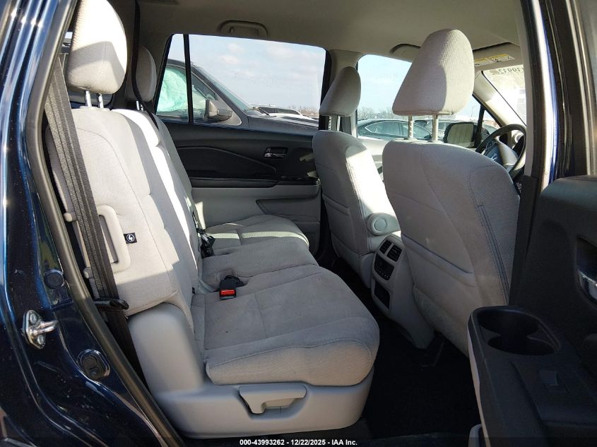 2017 Honda Pilot Ex VIN: 5FNYF5H37HB004301 Lot: 43993262