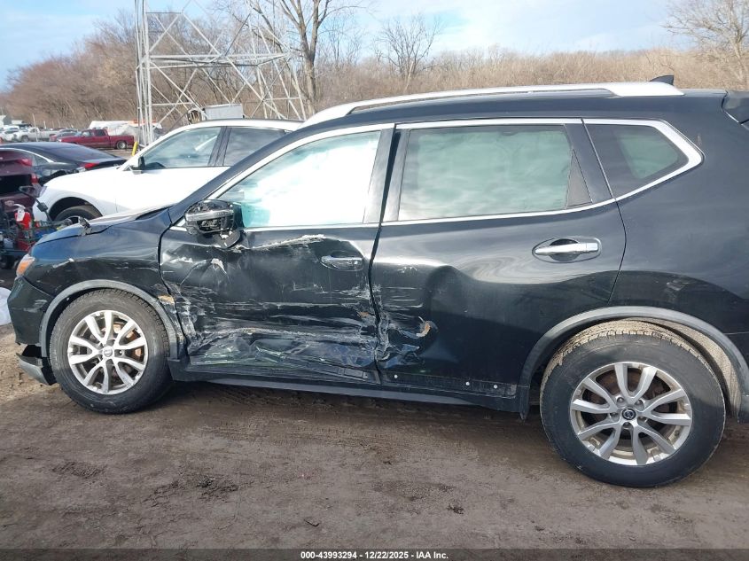 2017 Nissan Rogue Sv VIN: KNMAT2MT8HP539920 Lot: 43993294