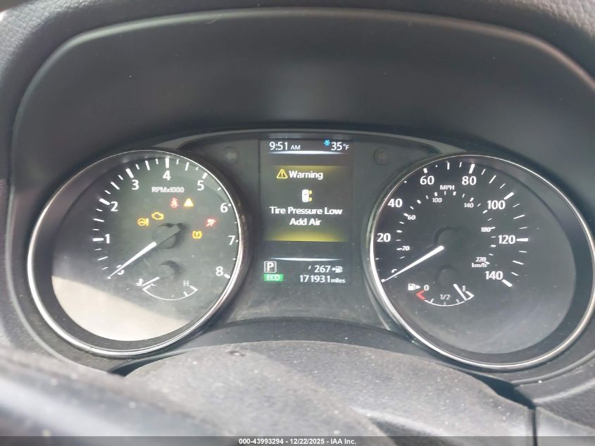 2017 Nissan Rogue Sv VIN: KNMAT2MT8HP539920 Lot: 43993294