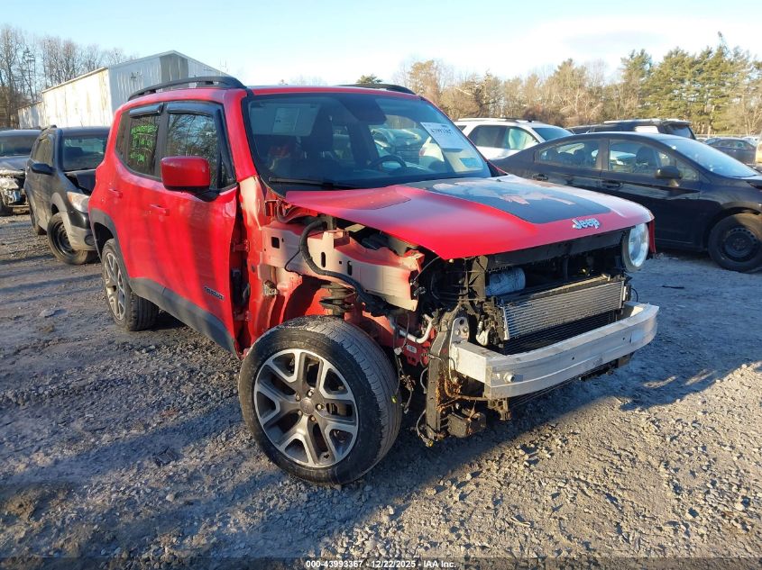 2016 Jeep Renegade Latitude VIN: ZACCJBBT2GPE05276 Lot: 43993367