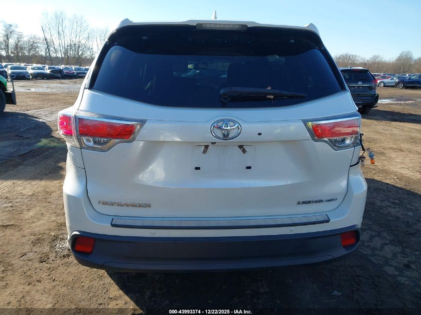 2015 Toyota Highlander Limited Platinum V6 VIN: 5TDDKRFH1FS101194 Lot: 43993374