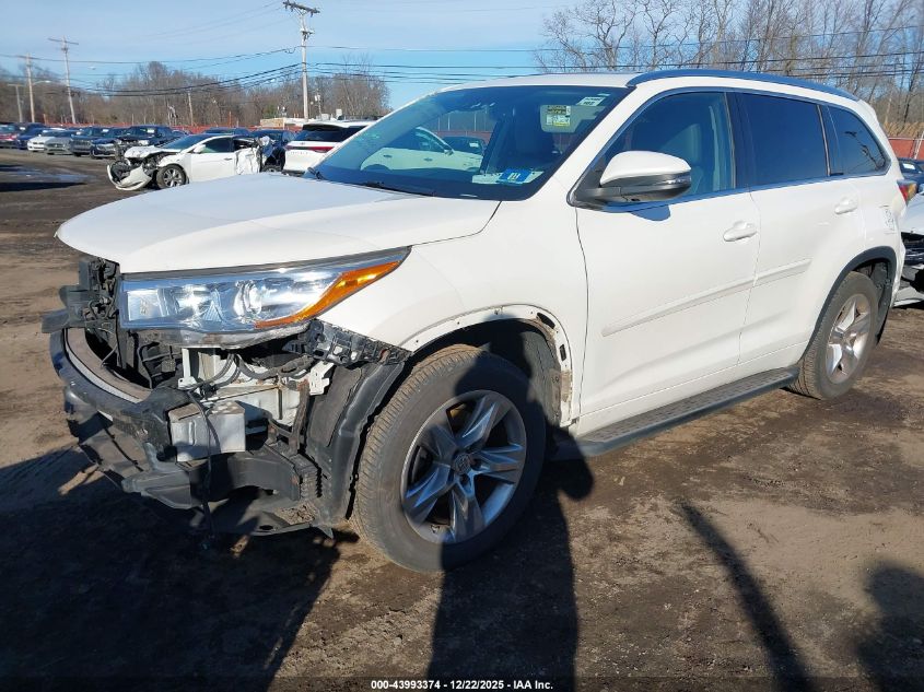 2015 Toyota Highlander Limited Platinum V6 VIN: 5TDDKRFH1FS101194 Lot: 43993374