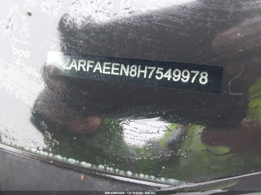 2017 Alfa Romeo Giulia Ti Awd VIN: ZARFAEEN8H7549978 Lot: 43993426