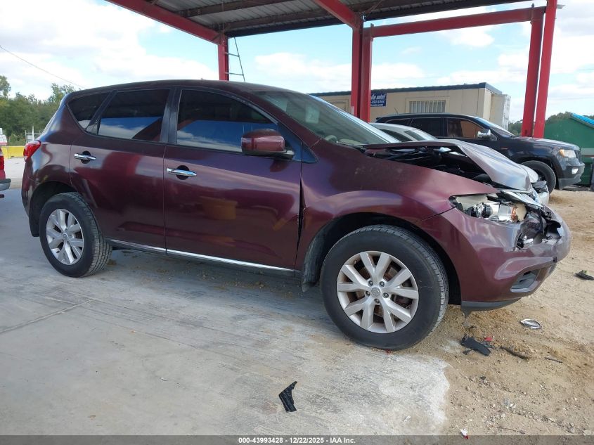 2013 Nissan Murano S VIN: JN8AZ1MUXDW200131 Lot: 43993428