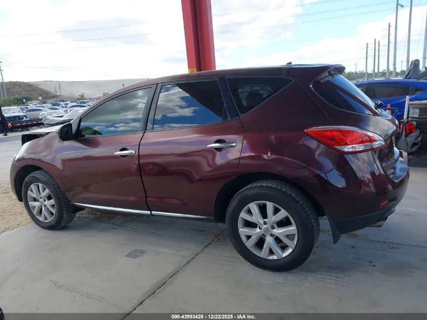 2013 Nissan Murano S VIN: JN8AZ1MUXDW200131 Lot: 43993428