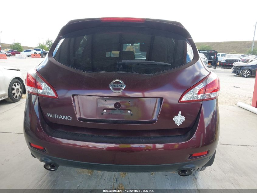 2013 Nissan Murano S VIN: JN8AZ1MUXDW200131 Lot: 43993428