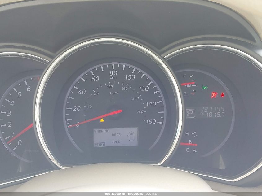 2013 Nissan Murano S VIN: JN8AZ1MUXDW200131 Lot: 43993428