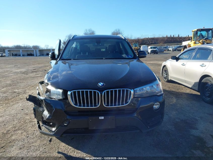 2016 BMW X3 xDrive28I VIN: 5UXWX9C57G0D78460 Lot: 43993432