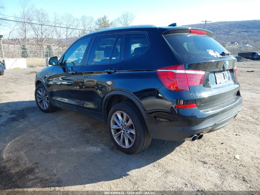 2016 BMW X3 xDrive28I VIN: 5UXWX9C57G0D78460 Lot: 43993432