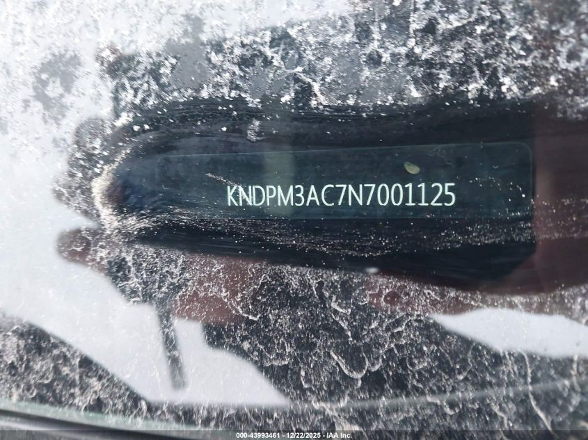 2022 Kia Sportage Lx VIN: KNDPM3AC7N7001125 Lot: 43993461