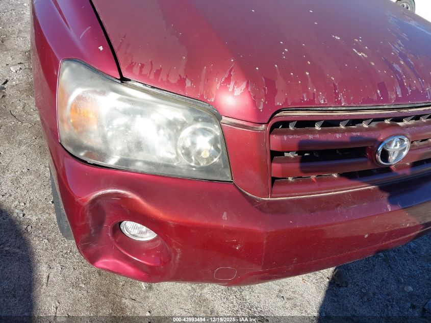 2005 Toyota Highlander Limited V6 VIN: JTEEP21A050082111 Lot: 43993494