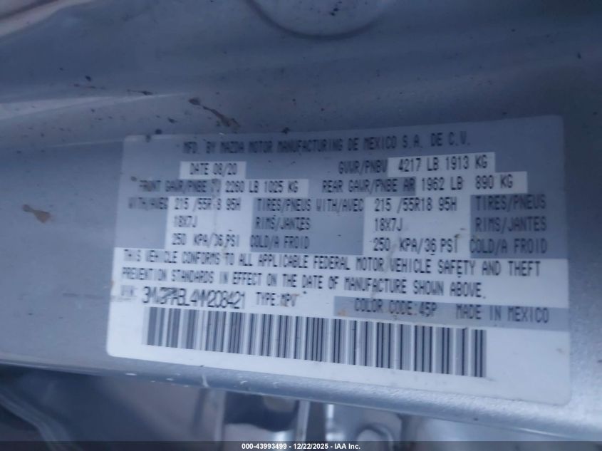 2021 Mazda Cx-30 Select VIN: 3MVDMABL4MM208421 Lot: 43993499