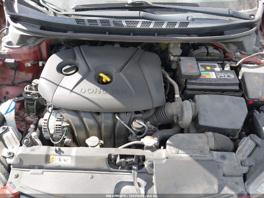 2016 Hyundai Elantra Se VIN: 5NPDH4AE1GH721100 Lot: 43993570