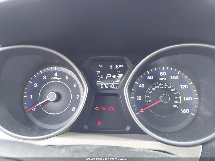 2016 Hyundai Elantra Se VIN: 5NPDH4AE1GH721100 Lot: 43993570