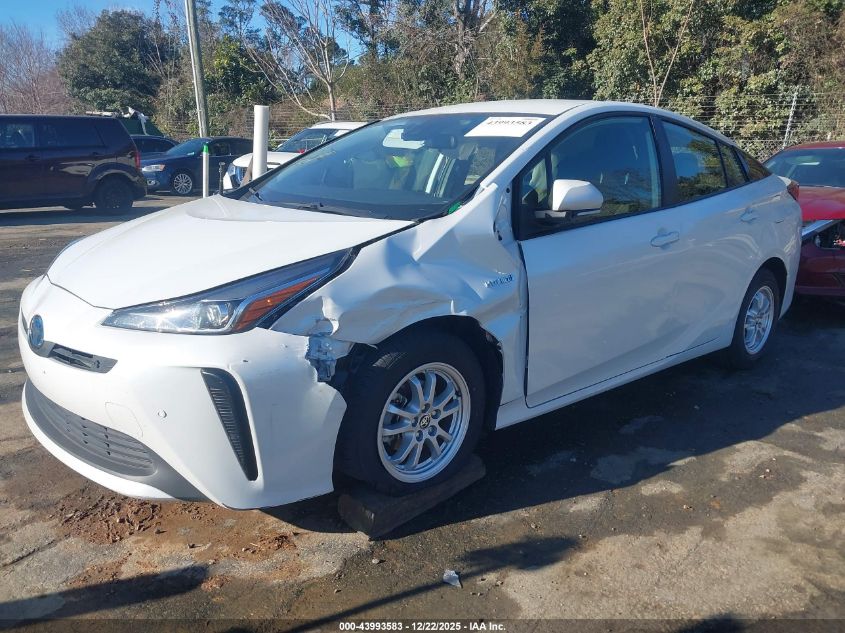 2022 Toyota Prius Le VIN: JTDKAMFU7N3177190 Lot: 43993583