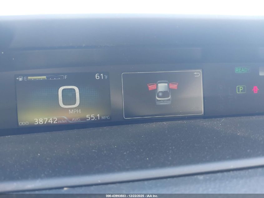 2022 Toyota Prius Le VIN: JTDKAMFU7N3177190 Lot: 43993583