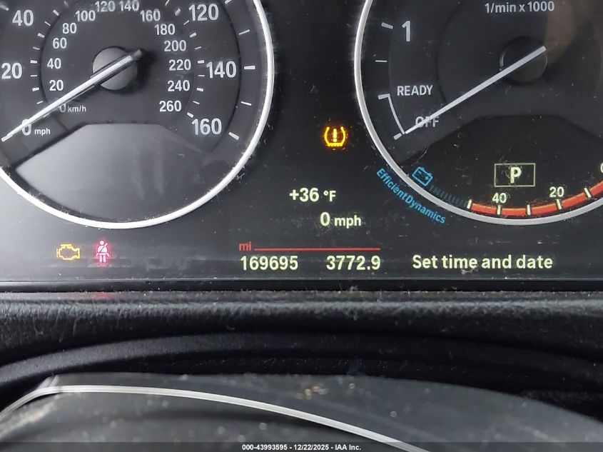 2015 BMW 328I xDrive VIN: WBA3B5G55FNS19566 Lot: 43993595