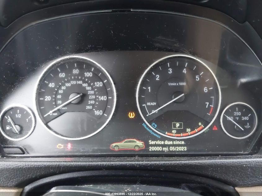 2015 BMW 328I xDrive VIN: WBA3B5G55FNS19566 Lot: 43993595