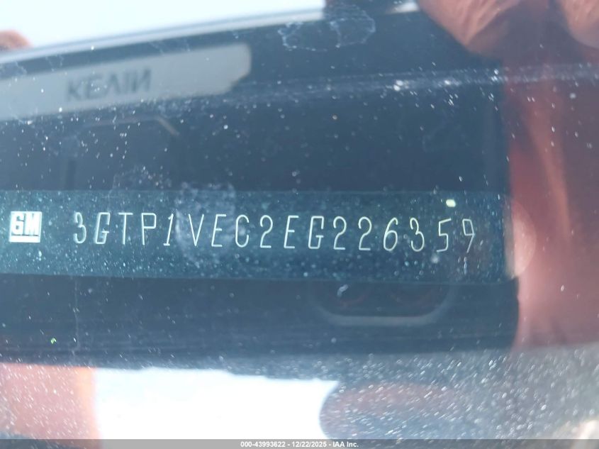 2014 GMC Sierra 1500 Slt VIN: 3GTP1VEC2EG226359 Lot: 43993622