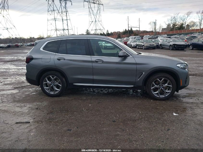 2023 BMW X3 xDrive30I VIN: 5UX53DP0XP9N86768 Lot: 43993626