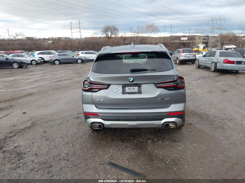 2023 BMW X3 xDrive30I VIN: 5UX53DP0XP9N86768 Lot: 43993626