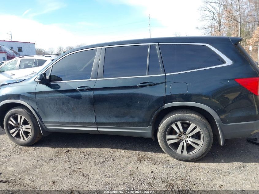 2017 Honda Pilot Ex-L VIN: 5FNYF6H51HB008478 Lot: 43993787