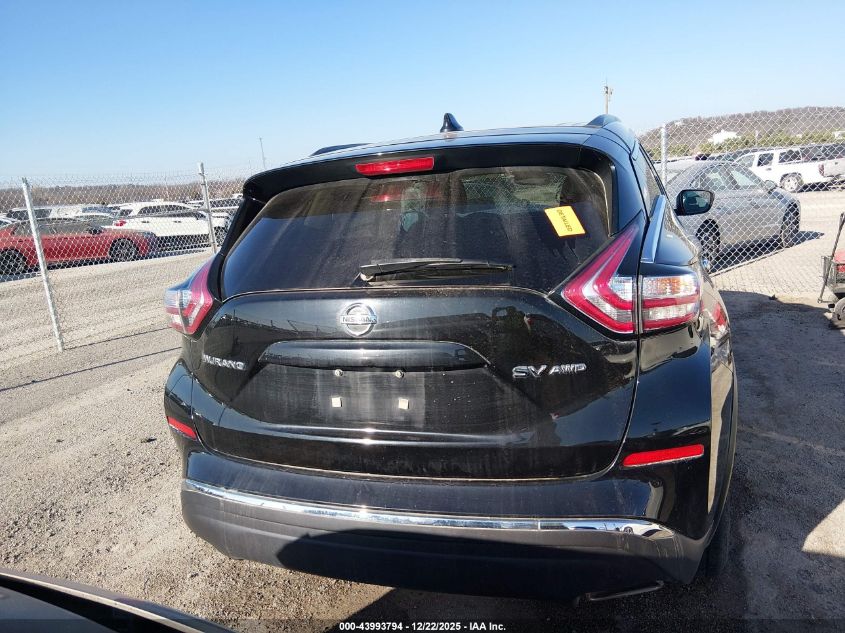 2018 Nissan Murano Sv VIN: 5N1AZ2MH0JN126865 Lot: 43993794