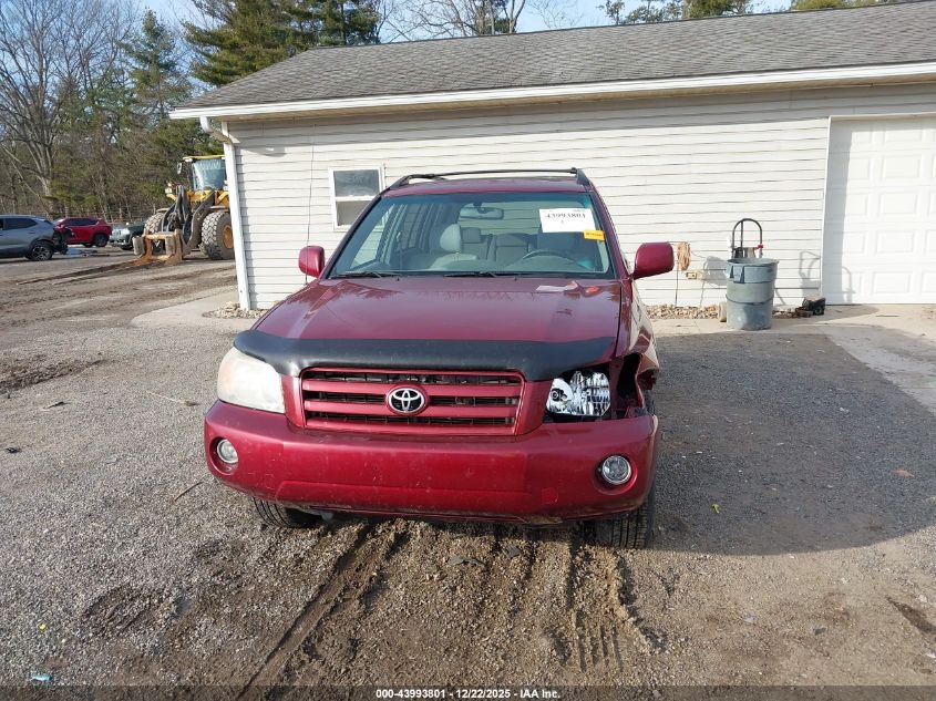 2007 Toyota Highlander V6 VIN: JTEHP21A770210554 Lot: 43993801
