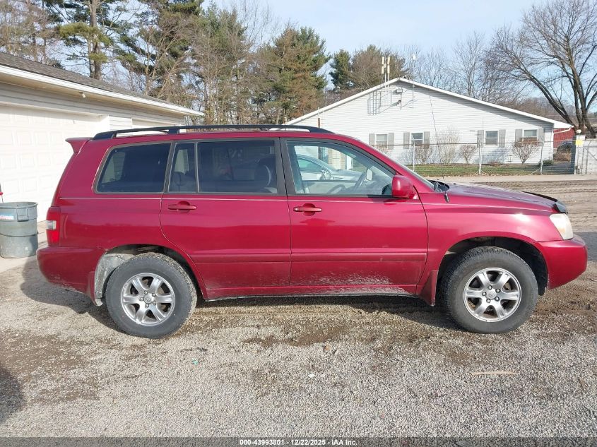 2007 Toyota Highlander V6 VIN: JTEHP21A770210554 Lot: 43993801