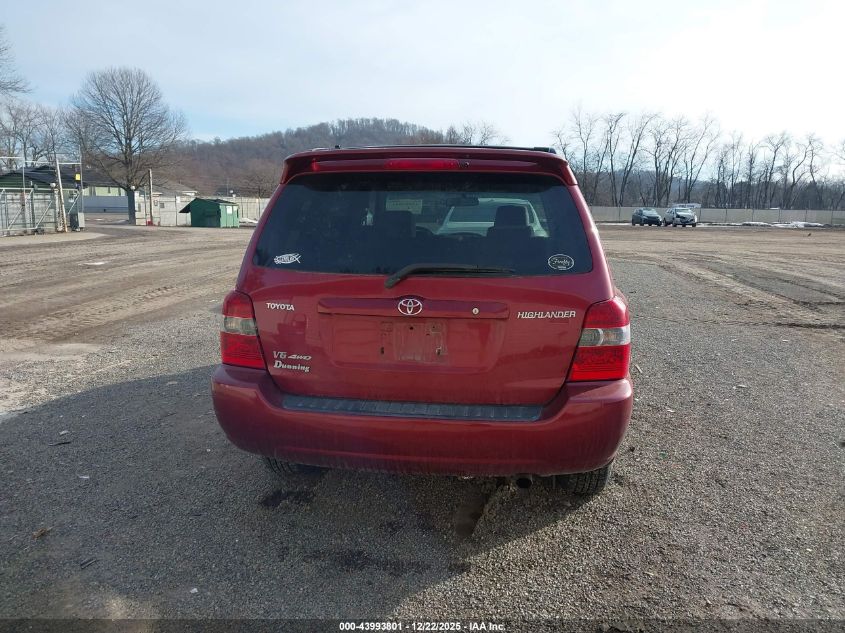 2007 Toyota Highlander V6 VIN: JTEHP21A770210554 Lot: 43993801