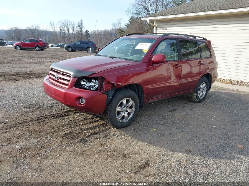 2007 Toyota Highlander V6 VIN: JTEHP21A770210554 Lot: 43993801