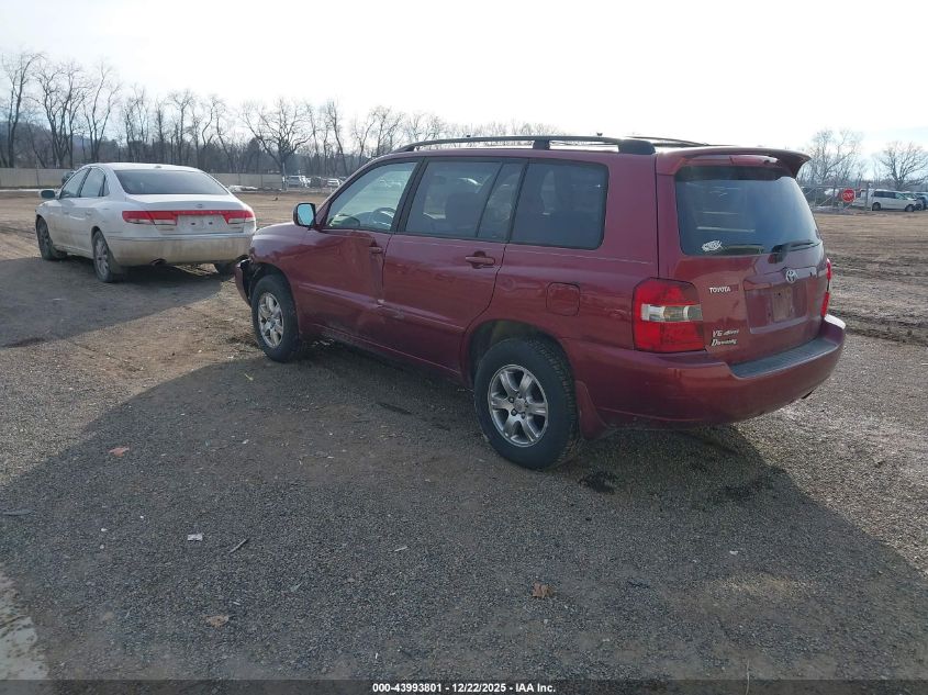 2007 Toyota Highlander V6 VIN: JTEHP21A770210554 Lot: 43993801