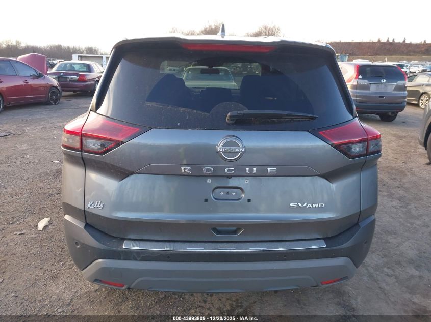 2022 Nissan Rogue Sv Intelligent Awd VIN: 5N1BT3BB7NC684952 Lot: 43993809