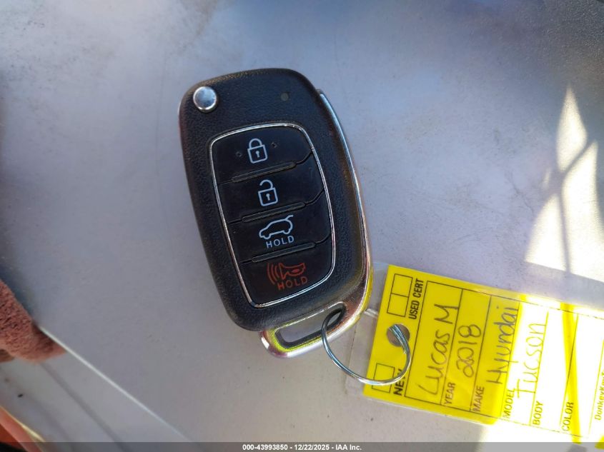 2018 Hyundai Tucson Se VIN: KM8J2CA41JU813466 Lot: 43993850