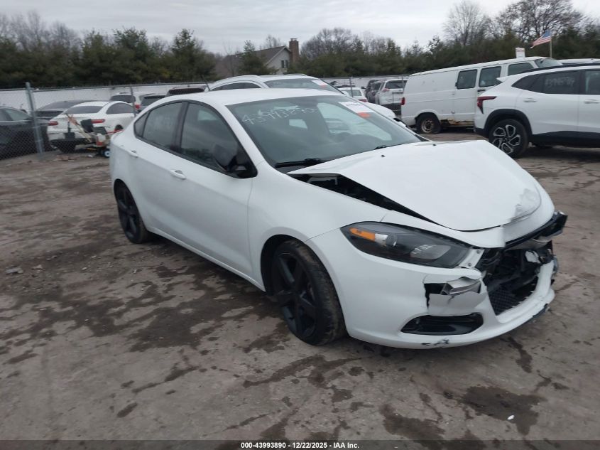 2016 Dodge Dart Sxt VIN: 1C3CDFBB9GD505352 Lot: 43993890