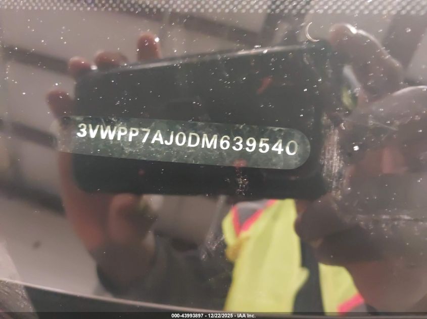 2013 Volkswagen Jetta Sportwagen 2.5L Se VIN: 3VWPP7AJ0DM639540 Lot: 43993897