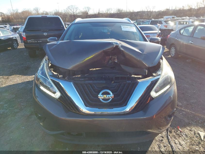 2018 Nissan Murano Sl VIN: 5N1AZ2MG6JN127221 Lot: 43993899