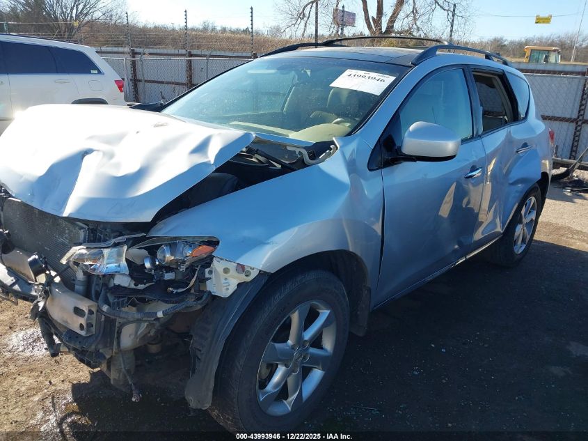 2009 Nissan Murano Sl VIN: JN8AZ18U29W015766 Lot: 43993946