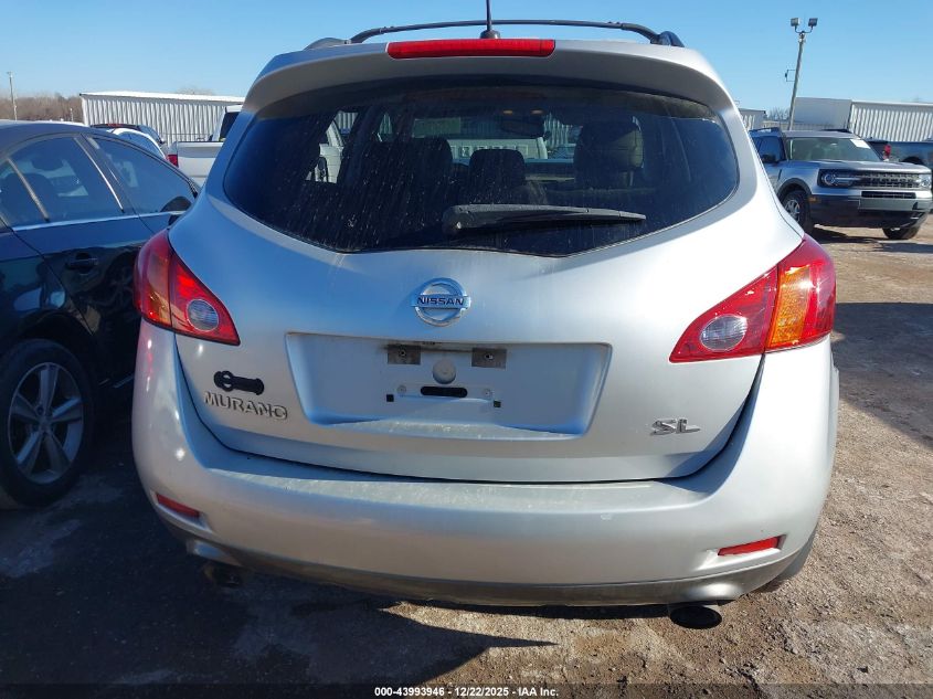 2009 Nissan Murano Sl VIN: JN8AZ18U29W015766 Lot: 43993946