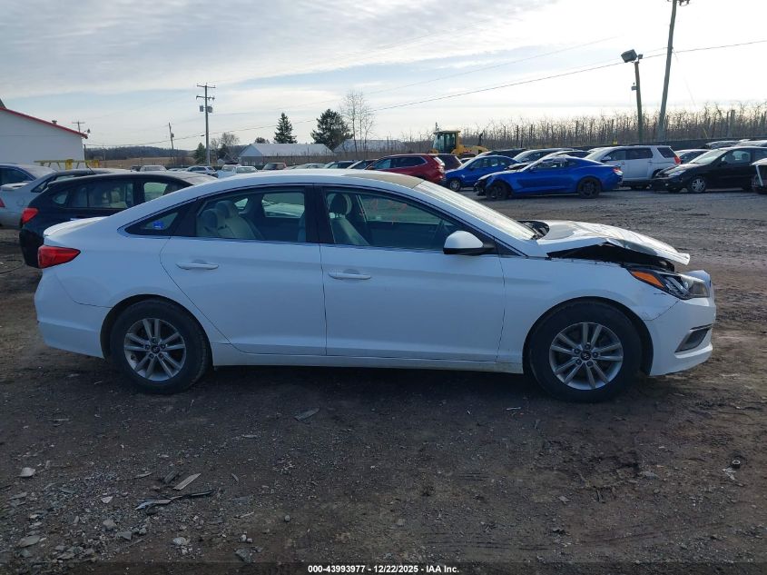 2016 Hyundai Sonata Se VIN: 5NPE24AF3GH399283 Lot: 43993977