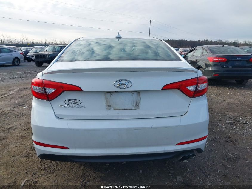 2016 Hyundai Sonata Se VIN: 5NPE24AF3GH399283 Lot: 43993977